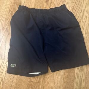 Boys Black Lacoste shorts- size 10